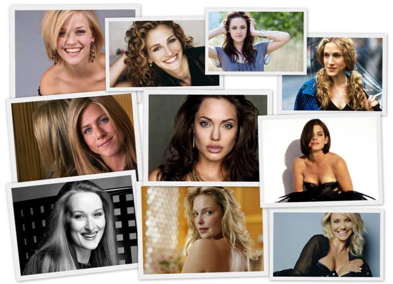 Famous females celebrity compilation